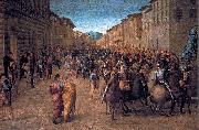 Francesco Granacci Entry of Charles VIII into Florence oil on canvas